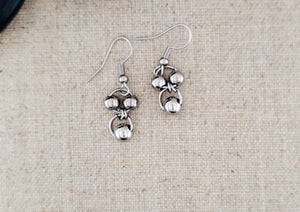 Stainless Steel One Tier Ball Earrings